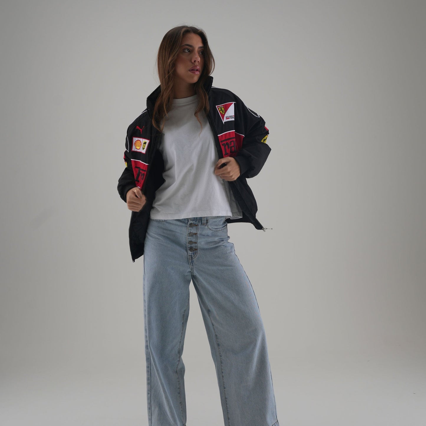 Ferrari F1 Vintage Racing Jacket - Black Edition