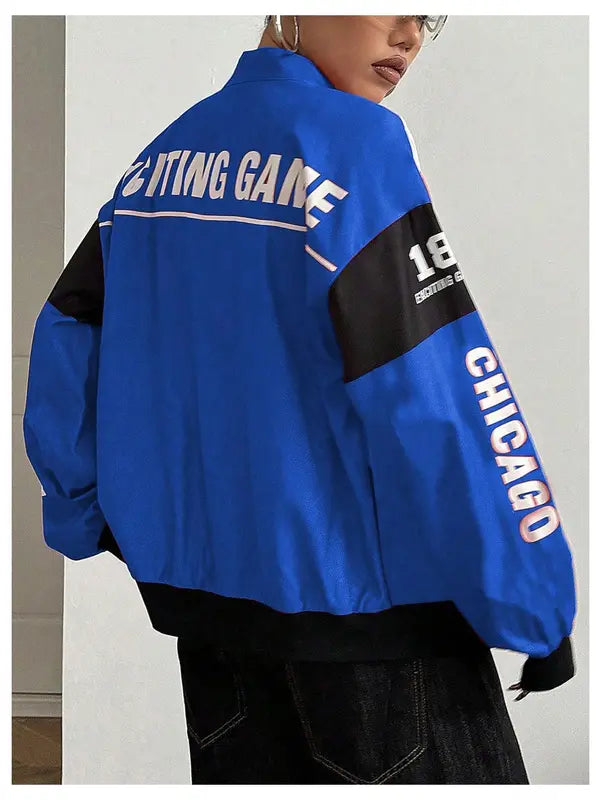 Streetwear Zip-Up Bomber