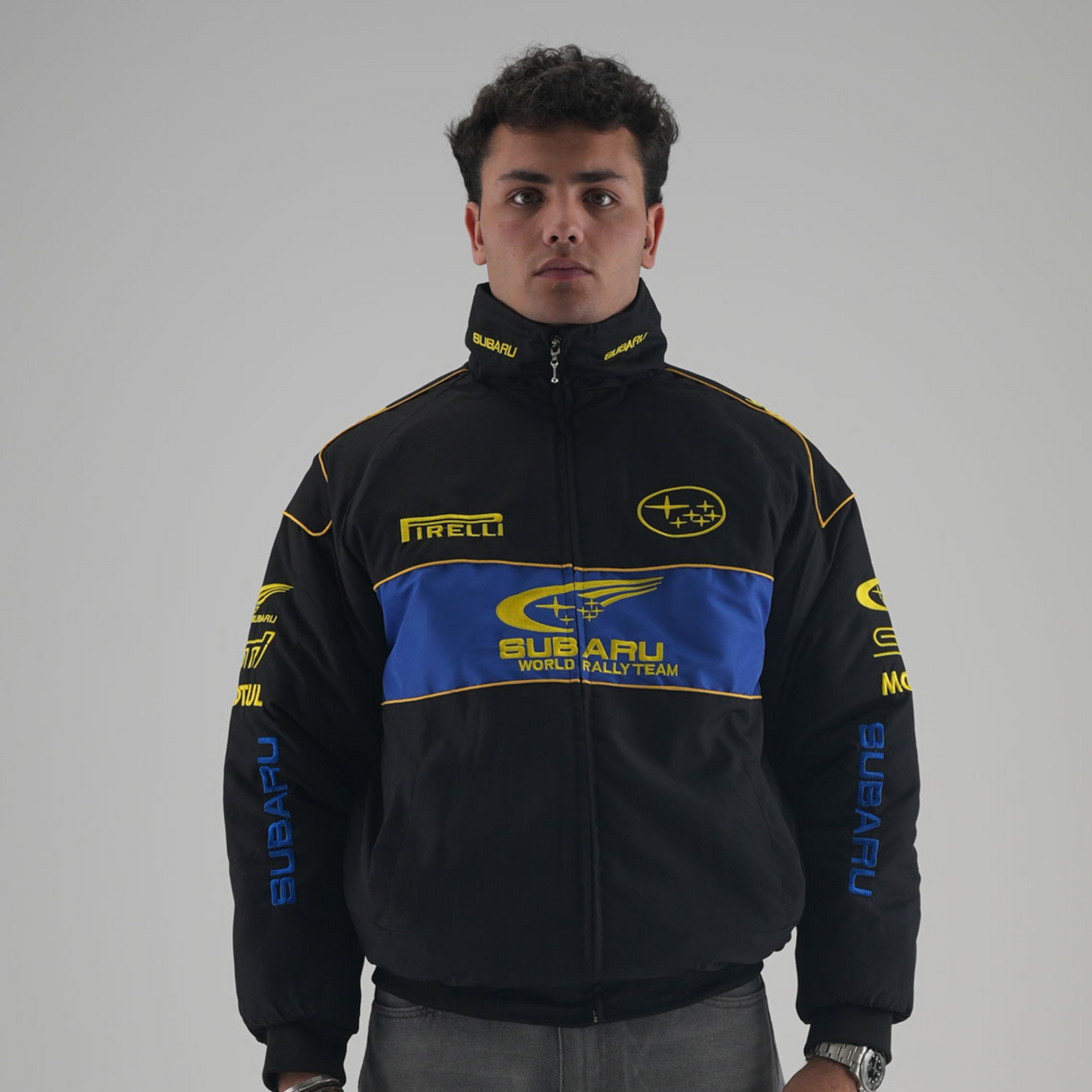 Subaru Rally Vintage Racing Jacket - Black Edition