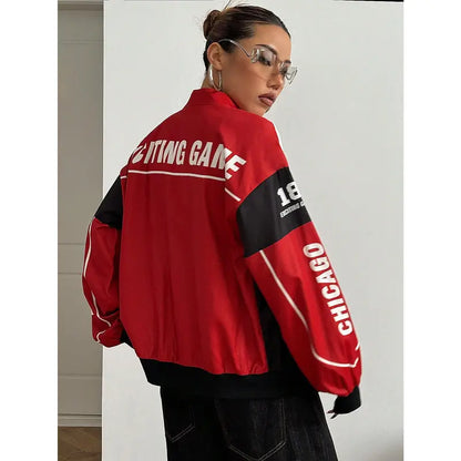 Y2K Racing Bomber Jacket