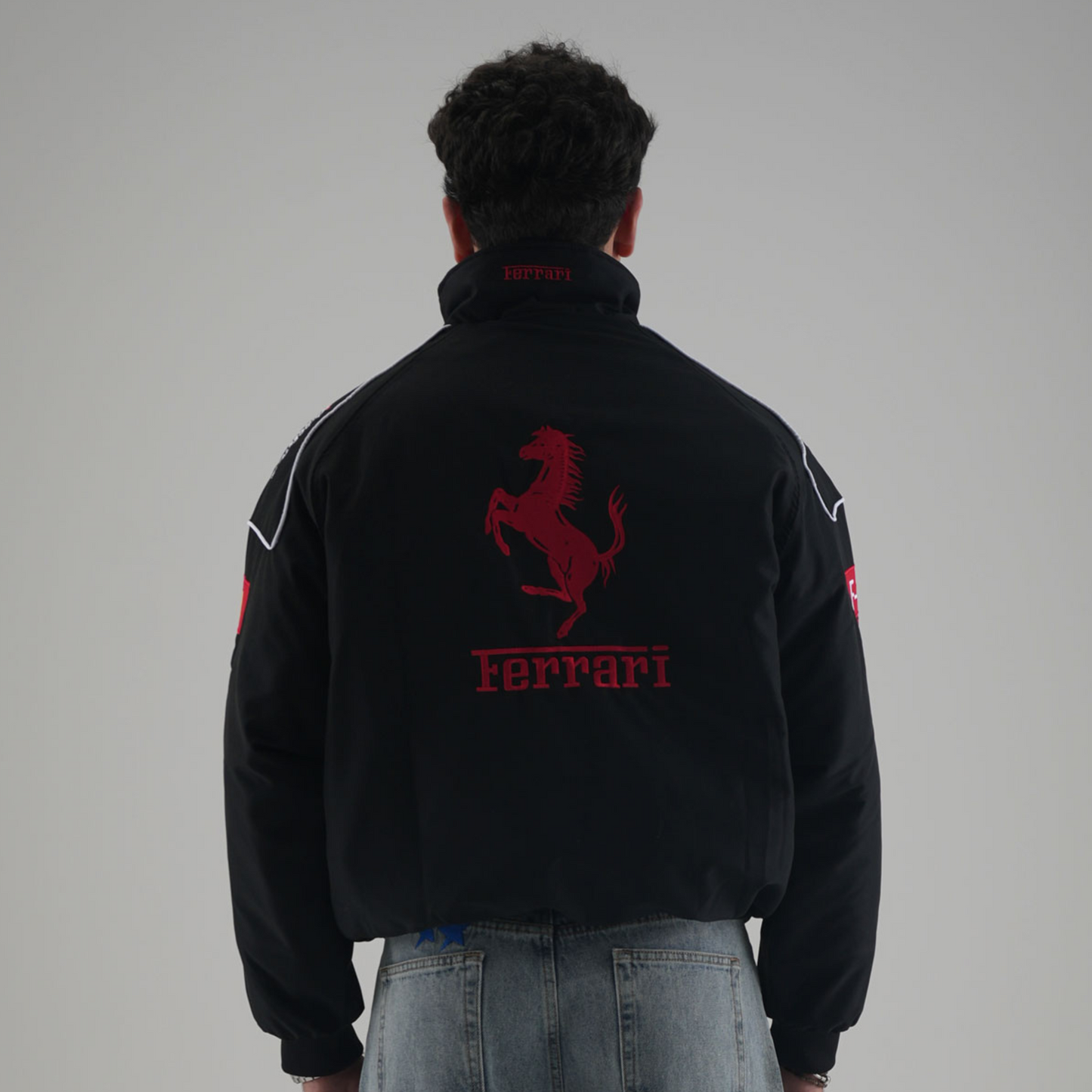 Ferrari F1 Vintage Racing Jacket - Black Edition