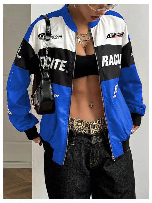 Streetwear Zip-Up Bomber