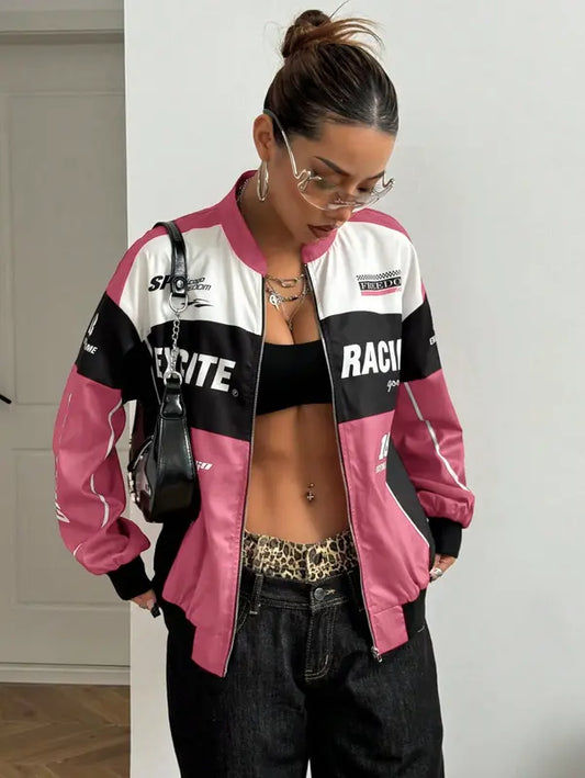 Y2K Streetwear Zip-Up
