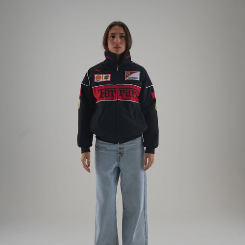 Ferrari F1 Vintage Racing Jacket - Black Edition