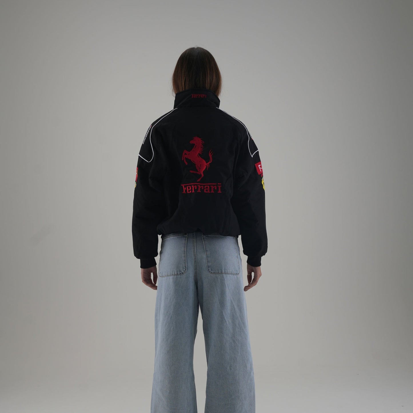 Ferrari F1 Vintage Racing Jacket - Black Edition