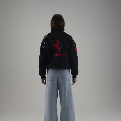 Ferrari F1 Vintage Racing Jacket - Black Edition