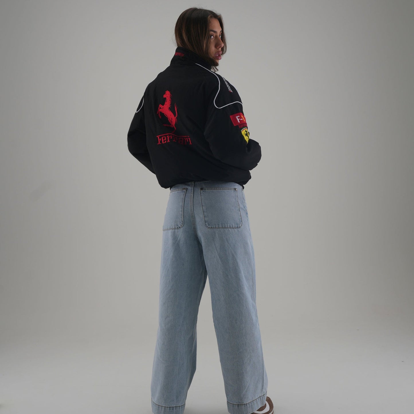 Ferrari F1 Vintage Racing Jacket - Black Edition