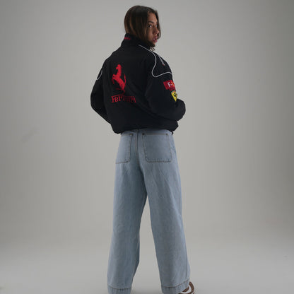Ferrari F1 Vintage Racing Jacket - Black Edition
