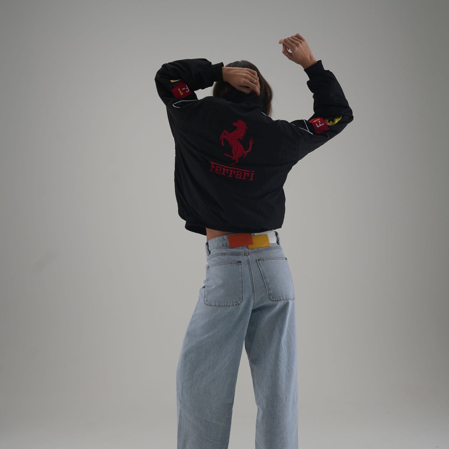 Ferrari F1 Vintage Racing Jacket - Black Edition