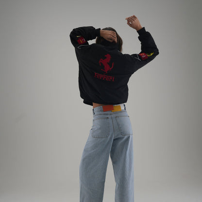 Ferrari F1 Vintage Racing Jacket - Black Edition