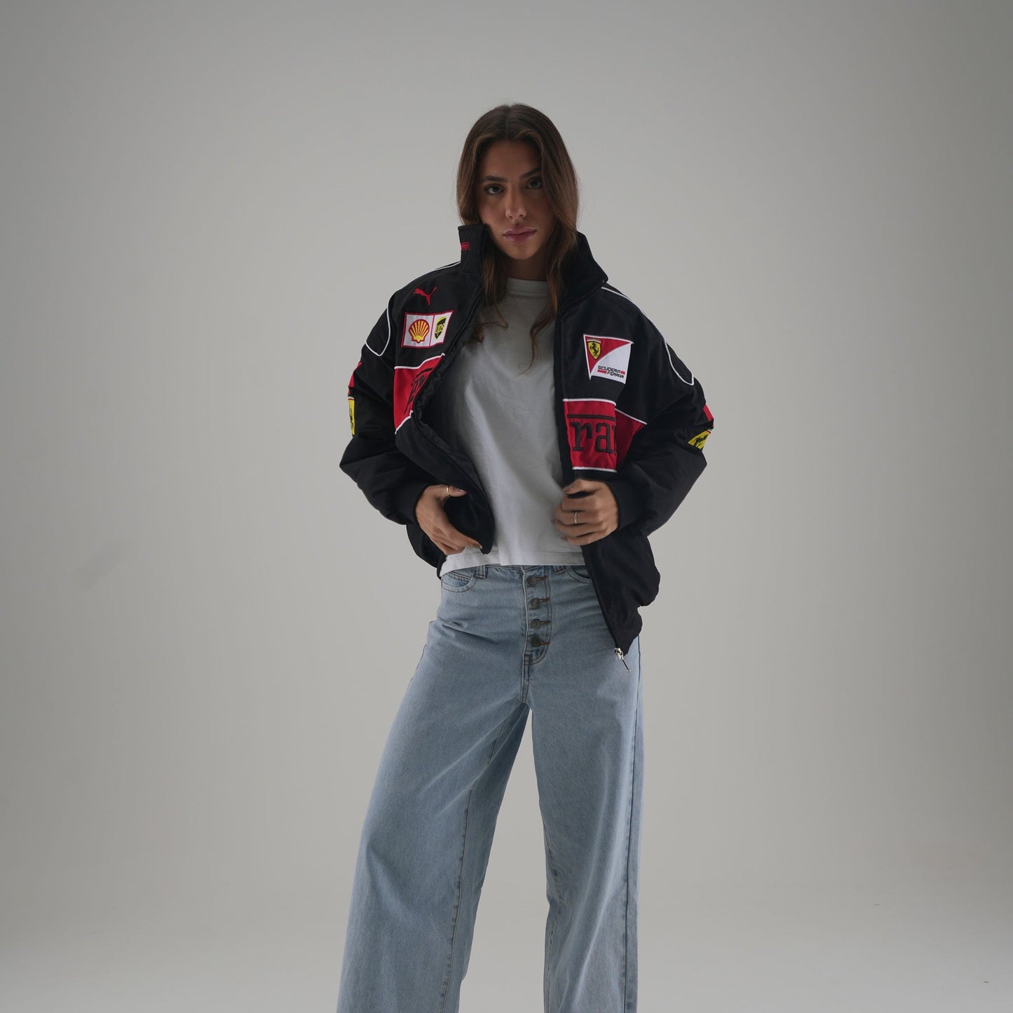 Ferrari F1 Vintage Racing Jacket - Black Edition