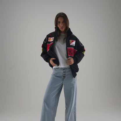 Ferrari F1 Vintage Racing Jacket - Black Edition