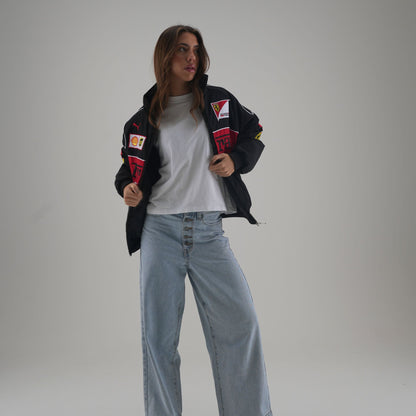 Ferrari F1 Vintage Racing Jacket - Black Edition