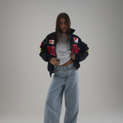 Ferrari F1 Vintage Racing Jacket - Black Edition