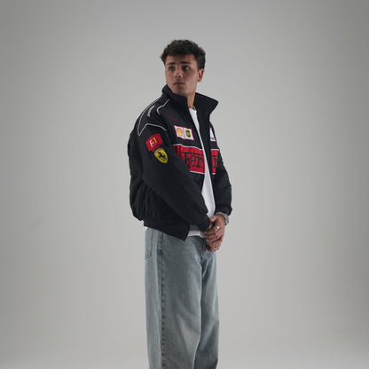 Ferrari F1 Vintage Racing Jacket - Black Edition