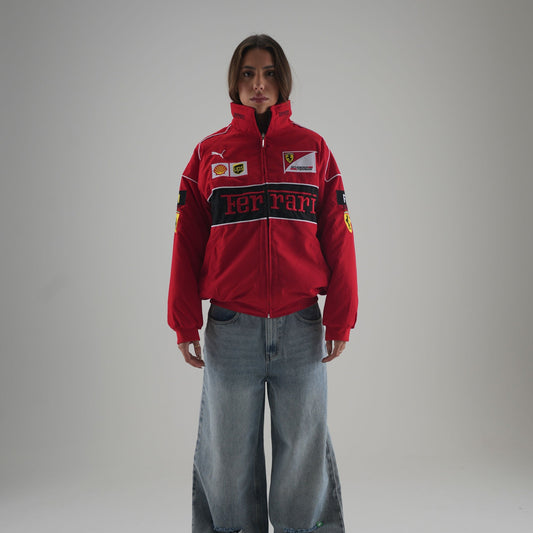 Ferrari F1 Vintage Racing Jacket - Red Edition