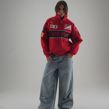Ferrari F1 Vintage Racing Jacket - Red Edition