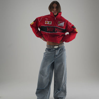 Ferrari F1 Vintage Racing Jacket - Red Edition