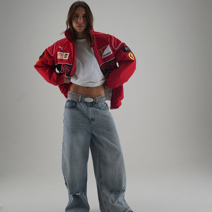 Ferrari F1 Vintage Racing Jacket - Red Edition