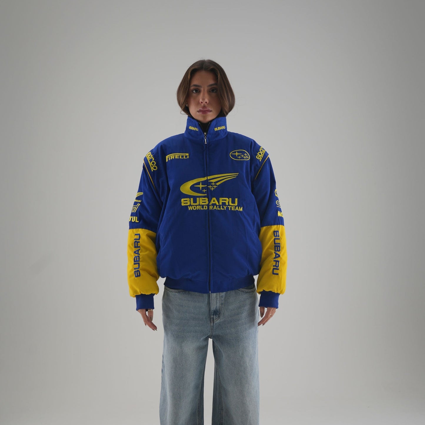 Subaru Rally Vintage Racing Jacket - Blue Edition