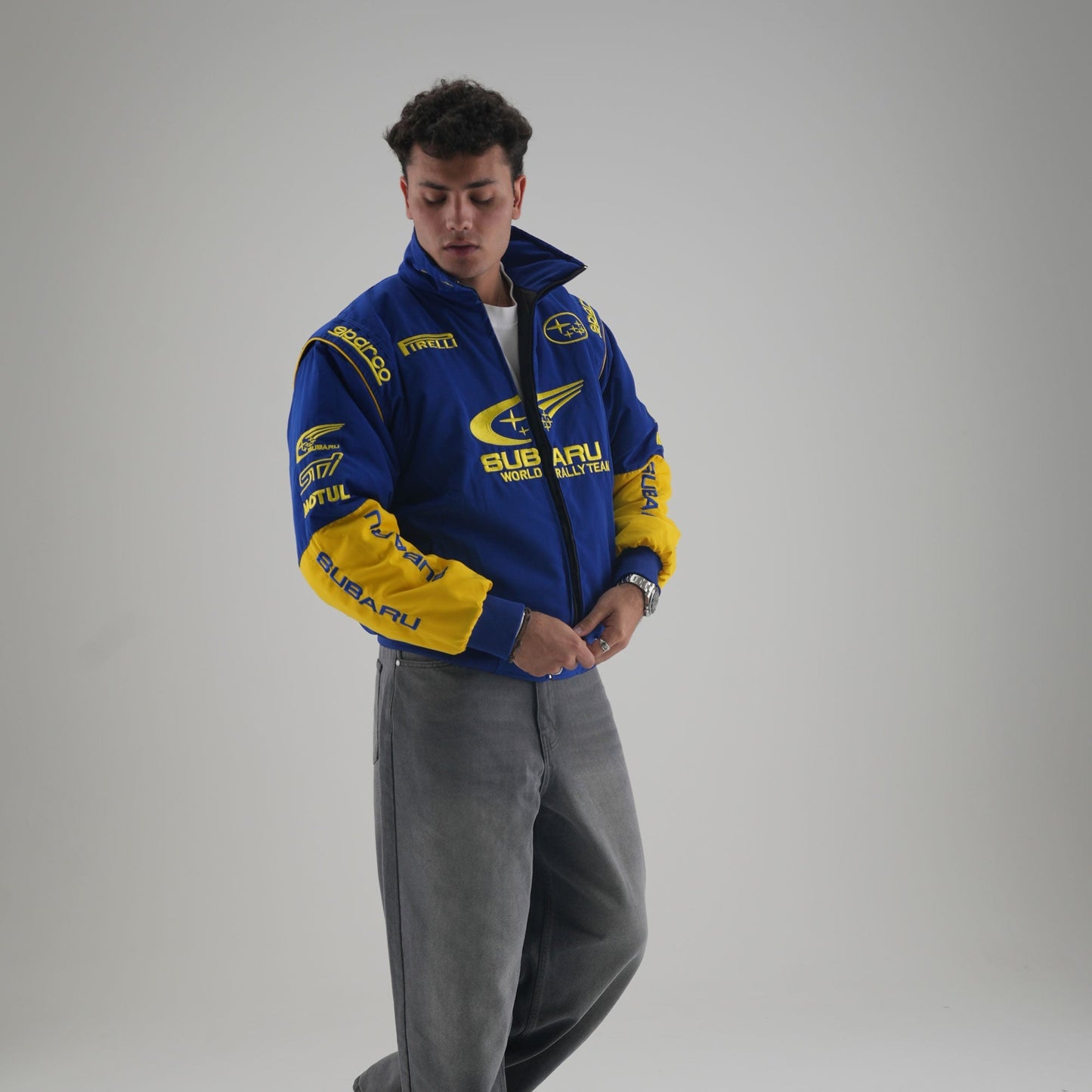 Subaru Rally Vintage Racing Jacket - Blue Edition