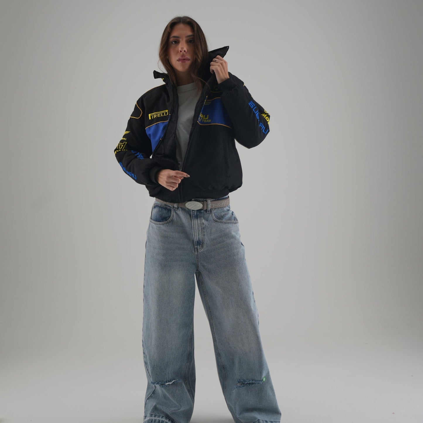 Subaru Rally Vintage Racing Jacket - Black Edition