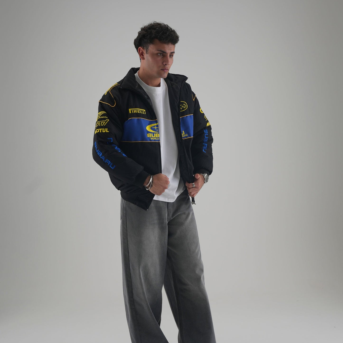 Subaru Rally Vintage Racing Jacket - Black Edition