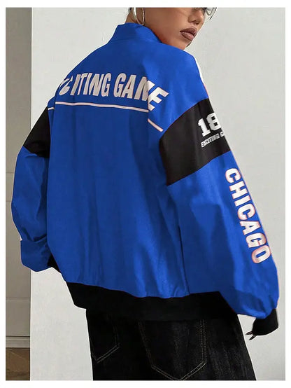 Streetwear Zip-Up Bomber