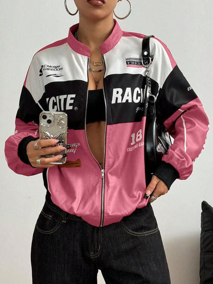 Y2K Streetwear Zip-Up